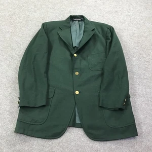 Blazer Brooks Brothers 346 Para Hombre 3XL Verde Toda Lana Dorado Botones Parche Bolsillo - Imagen 1 de 22