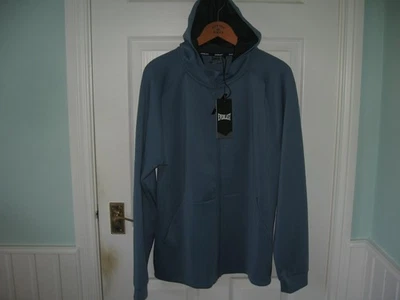 BNWT MENS EVERLAST FULL ZIP TRAINING HOODIE 2XL  43"-45" BLUE KANGAROO POCKET - Image 1 of 4