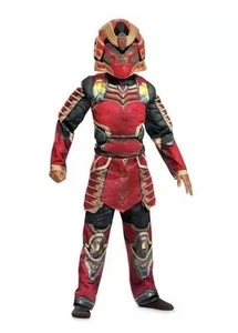 Halo Spartan Yoroi Costume Boys Small 6/7 Light Up Deluxe Padded Disguise New - Imagen 1 de 12
