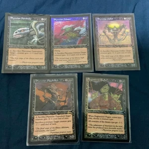 MTG Urza's Saga Phyrexian Cycle Foil Set English Card Collection - Picture 1 of 1