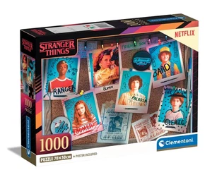Clementoni Puzzle 1000Teile Compact Stranger Things 50 x 70 cm +Poster Inclusive - Bild 1 von 2