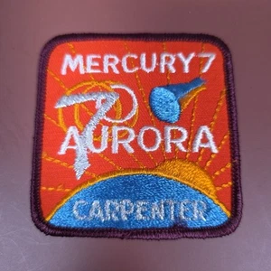NASA Mercury 7 Aurora Patch Space Mission Carpenter - Picture 1 of 6