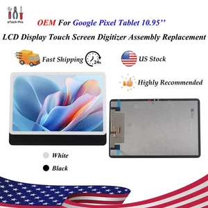 OEM For Google Pixel Tablet LCD Display Touch Screen Digitizer Replacement - Picture 1 of 11