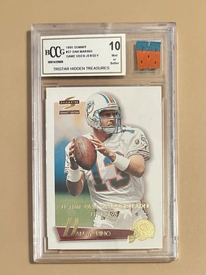 1995 PINNACLE - SUMMIT EDITION -  DAN MARINO GAME USED JERSEY - Image 1 of 4