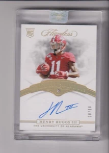 2020 FLAWLESS ROOKIE GEM SIGNATURES HENRY RUGGS III 10/10 - ALABAMA CRIMSON TIDE - Bild 1 von 1