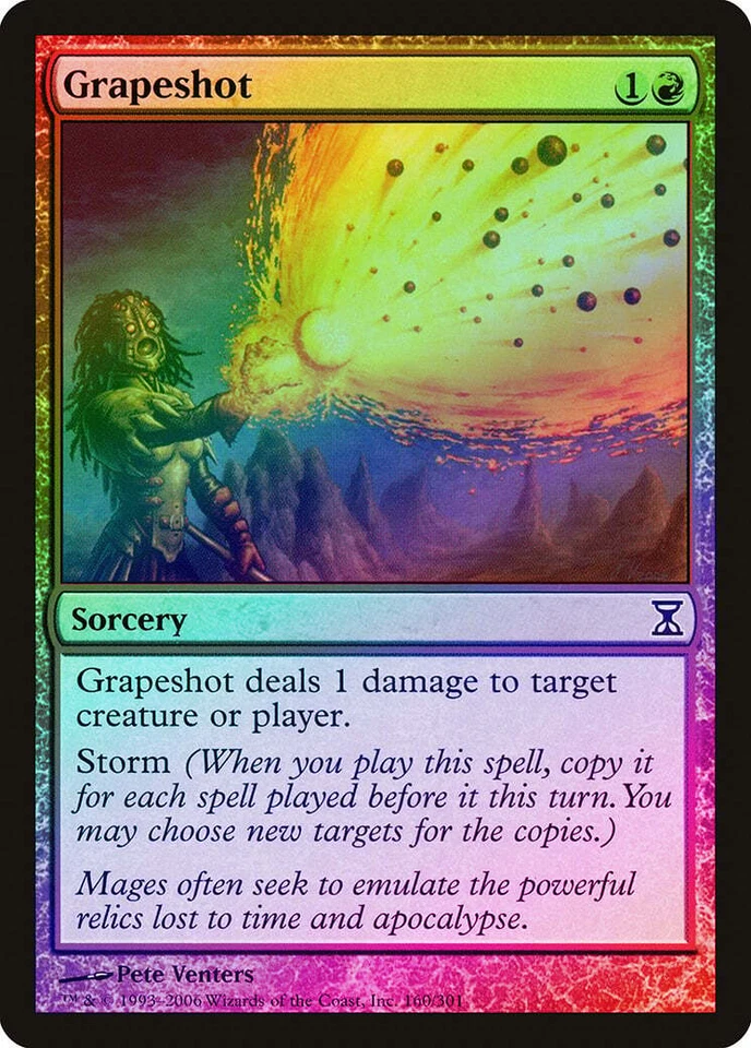 Grapeshot FOIL Time Spiral HEAVILY PLD Red Common MAGIC GATHERING CARD ABUGames - Image 1 of 1