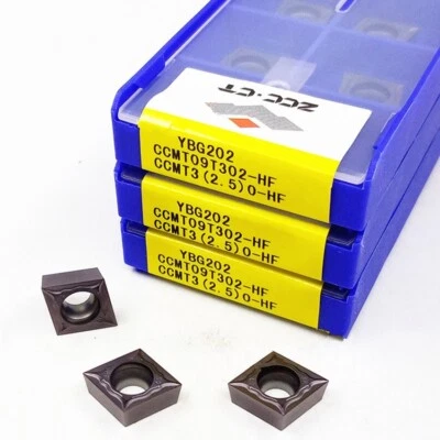 ZCC CUTTING TOOLS 10pcs CCMT09T302-HF YBG202 CCMT32.50 Original ZCC.CT CNC blade carbide inserts