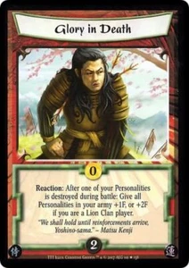 L5R CCG TTT The Truest Test Glory in Death - Picture 1 of 1