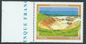 2007 ITALIA CATTOLICA ERACLEA VARIETà MANCANZA COLORE NERO MNH ** - E4 - Picture 1 of 1