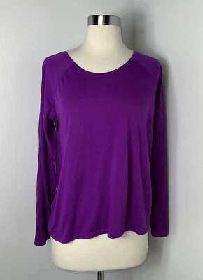 Camisa Fabletics Mujer Switchback Ropa Activa Top Talla M Manga Larga Púrpura Foto 1 de 4