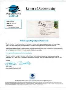 Spain Space Shuttle Astronaut MICHAEL LOPEZ-ALEGRIA Signed Cover ZARELLI LOA !! - Picture 1 of 3