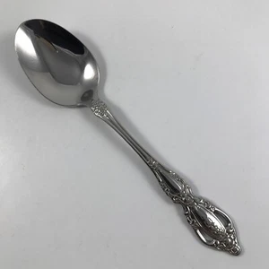 Vintage ONEIDA DELUXE "MONTE CARLO" Stainless OVAL SOUP SPOON 6-7/8" Glossy - Picture 1 of 3