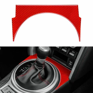 Gear Shift Panel Sticker Red Carbon Fiber Fit For Subaru BRZ Toyota 86 2012-2020 - Picture 1 of 6