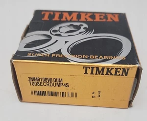 JUEGO DE RODAMIENTOS DE BOLAS CONTACTO ANGULAR SUPER PRECISIÓN TIMKEN 3MM9108WIDUM - Imagen 1 de 2