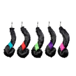 Tail Keychain Wolf Tail Keyring Cosplays Toy Foxes Costume Bag Hangings Charm - Picture 1 of 13