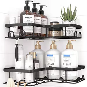Corner Shower Caddy - 2 Pack, Adhesive Shower Organizers, Rustproof Stainless St - Picture 1 of 11