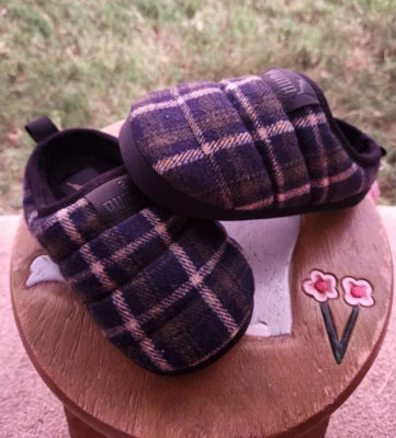 Puma Plaid Slippers Boys' BRAND NEW Toddler 12C - Image 1 of 4