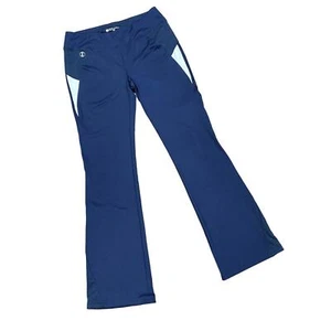 Pantalones deportivos de punto elástico HOLLOWAY azules y blancos para pista/golf TALLA PEQUEÑA - Imagen 1 de 8