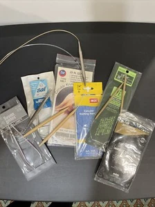 Lot of 8 Circular Knitting Needles Various Sizes - Picture 1 of 4