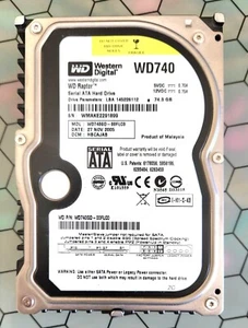 WD Raptor 74GB WD740 WD740GD-00FLC0 SATA 3.5" HBCAJAB 2061-701213-100 AU HDD ✅✅✅ - Picture 1 of 2
