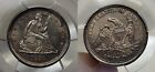 1840 O With Drapery Seated Liberty Quarter PCGS AU Details Cleaned