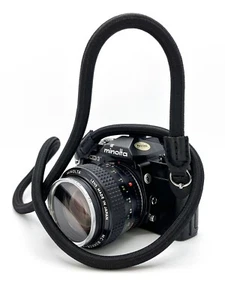 Black Sailor Style Premium Rope Camera Strap - Leica, Sony, Fuji, Canon etc - Picture 1 of 5