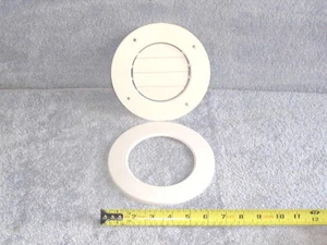 RV Trailer Rotating Heat Cool Air Ceiling Door Wall Grille AC Vent Duct Trim - Picture 1 of 4