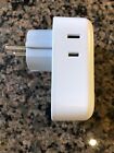 Power Plug Adapter With 4 Outlet 3Usb For Us Travel To Spain Italy Greece Europe
