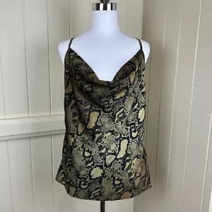 Top Capucha Pitón Sheike Verde Serpiente Talla 8 Tirantes Verano Fiesta Cóctel - Imagen 1 de 15
