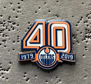 Edmonton Oilers 40th Anniversary 1979-2019 NHL Hockey Pin - Imagen 1 de 2