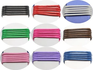 5.5 Yards Round 3mm Korean Waxed Cord String Thread for Bracelet Necklace - Picture 1 of 19