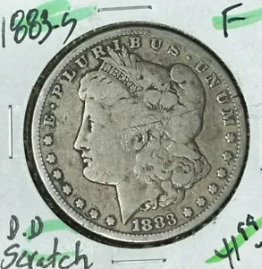 1883-S DOLLARO D'ARGENTO MORGAN ~ FINE "GRAFFIO" ~ BELLA MONETA ~ REF# D/D - Foto 1 di 2