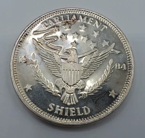 1984 Parliament Shield 1 troy ounce (31.1 grams) .999 Fine Silver Bullion Round - Picture 1 of 3