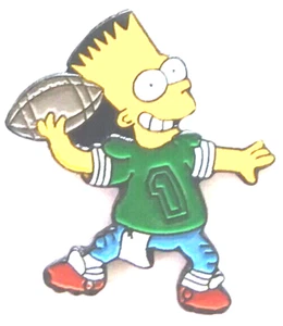 Pin Bart Simpson Pin Bart Simpson Pin Bart Fútbol Pin De Colección Coleccionable Años 90 - Imagen 1 de 2