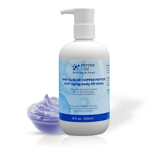 Copper Peptide GHK-Cu & Hyaluronic Acid - Body Lotion - Skin Firming 10 fl oz - Picture 1 of 6