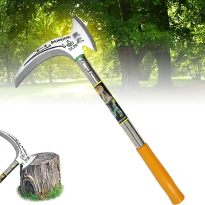 Manganese Steel Weeding Scythe Sickle,Multifunctional Double Scythe Gardening We - Picture 1 of 12