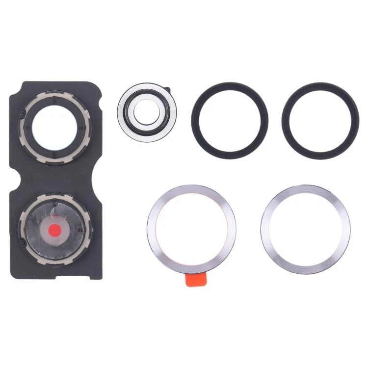 For Xiaomi Redmi Note 13 Pro + Back Camera Lens Frame Silver - Image 1 of 1