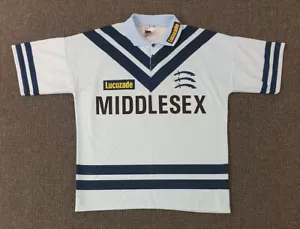 🔶️CAMISA DE CRICKET DEL CONDADO VINTAGE DE MIDDLESEX INGLATERRA HOGGER DEPORTES PARA HOMBRE XL - Imagen 1 de 6