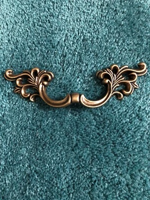 Gold Brass French Provincial Drawer Pull Handles Gold Vintage Look Belwith 3.34” - Image 1 of 4