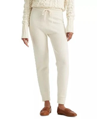 NUEVO CON ETIQUETAS LAUREN RALPH LAUREN Talla 1X TG LANA CACHEMIR Mezcla Pantalones de Correr Tejido con Cable Foto 1 de 4