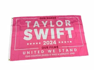 Taylor Swift Room Decor Flag 3x5 Pink 2024 Banner Lawless Land New - Picture 1 of 2