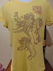 Game Of Thrones "Hear The Roar" Lannister Women's Yellow T-Shirt X-Large