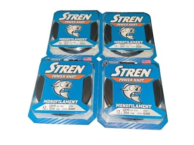 Stren Super Knot Monofilament 12 LB 220 Yard Line Clear (Lot of Three) - Image 1 of 3