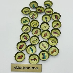 Supercar Japanese Coca Cola Bottle Cap Vintage Retro Crown 26psc - Picture 1 of 10