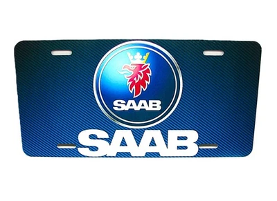 SAAB LOGO Metal Novelty Car License Plate Auto Tag - Image 1 of 4