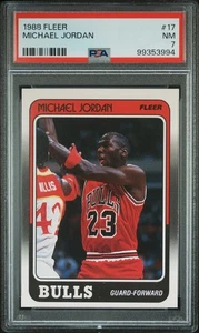 Fleer Michael Jordan 1988 #17 PSA 7 - Imagen 1 de 2