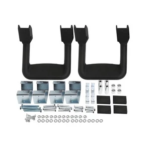 2 Stück (1 Paar) schwarz pulverbeschichtet LKW Seitentritt Set, inklusive Montage... - Bild 1 von 9