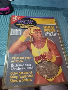 VTG. 1995 WCW HULK HOGAN IN THE HOT SEAT MAGAZINE - Picture 1 of 8