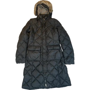 Cappotto invernale The North Face donna S giovane XL nero lungo puffer jacket cappuccio pelliccia - Foto 1 di 18