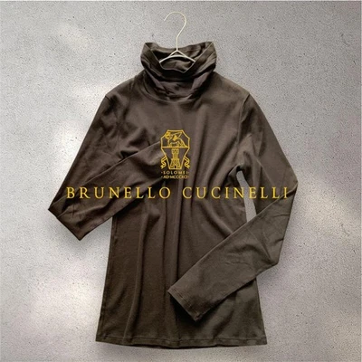 BRUNELLO CUCINELLI 女式上衣棉质罗纹针织高领毛衣限量版 V — 第 1/4 张图片